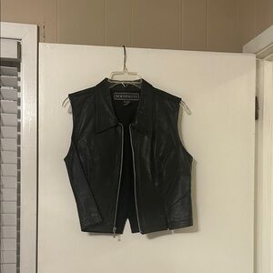 New Directions Black Leather Vest